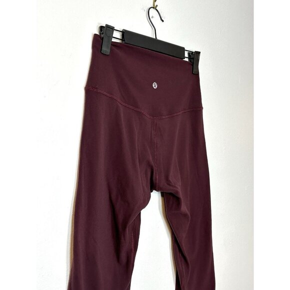 Lululemon Wunder Under Hi-Rise 1/2 Tight Capri *Full-On Deep Rouge Size 6 - Picture 2 of 7